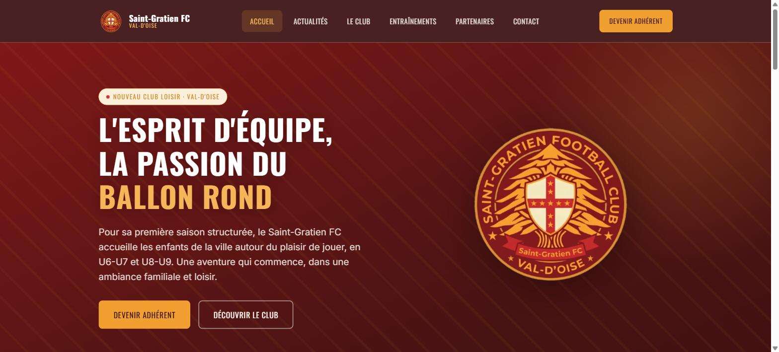Aperçu du site Saint-Gratien FC